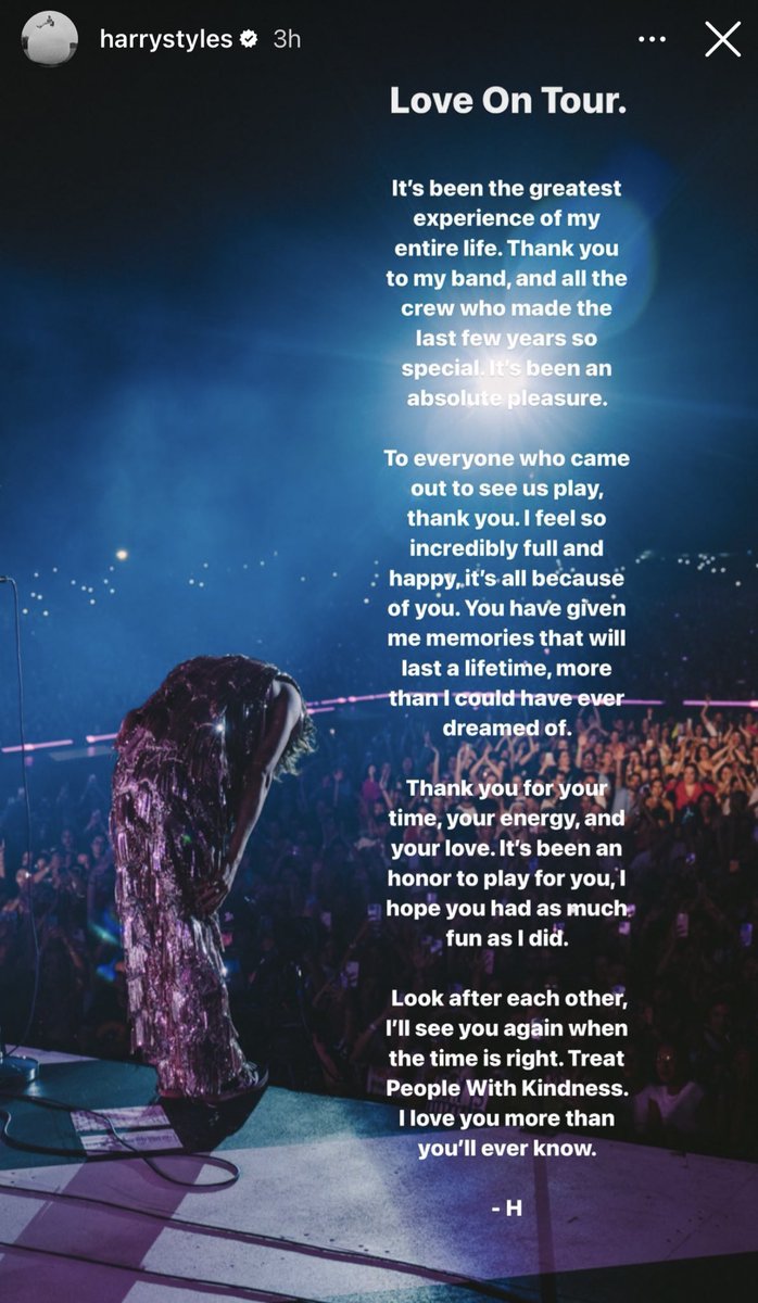 Harry via IG stories!