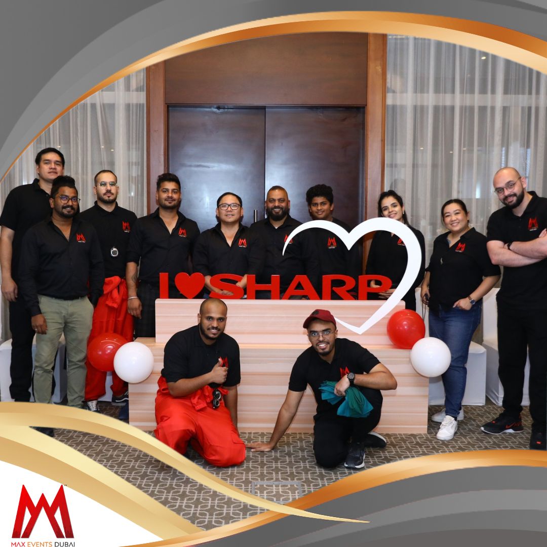 Maxeventsdubai's tweet photo. 🌟 We are happy to have been delivered the team building activity for Sharp Middle East team, celebrating their 25th anniversary.

🌟 We can't be more proud for strengthening their bonds and maintaining a positive work environment!

#MaxEventsDubai #TeamBuilding #Collaboration https://t.co/cbOK0cmYwc