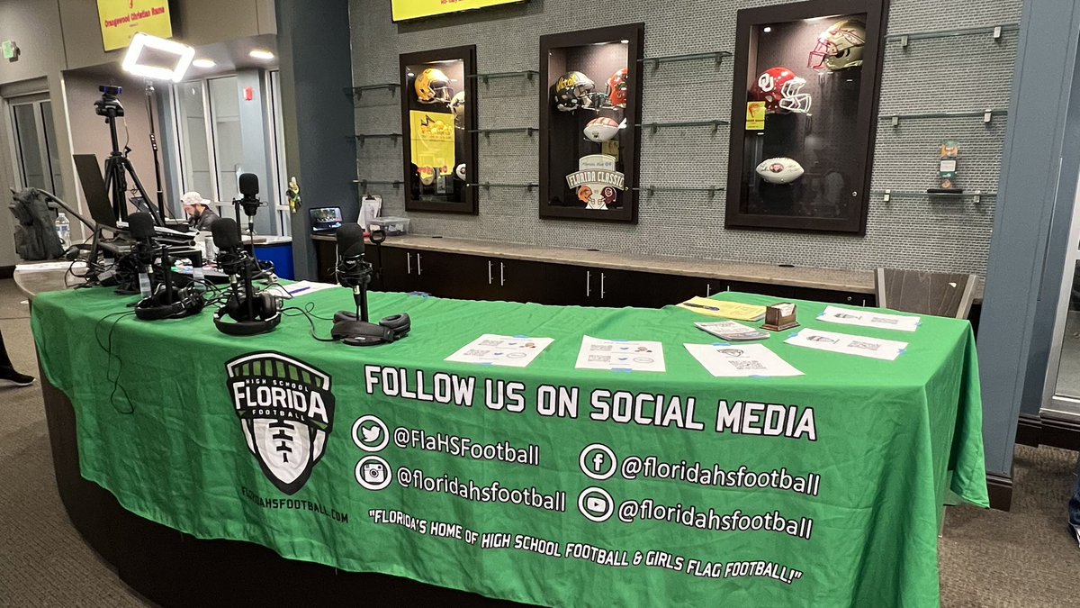 FlaHSFootball's tweet photo. Day 1 of the 2023 @FCSports Media Day is underway here at @CWStadium in Orlando! WATCH IT LIVE ON @QwikCutSports YouTube: https://t.co/IJ2homy7bZ #flhsfb @Andy_Villamarzo @DanLaForestFB @FACACoach @FHS7v7A @JMarkG1962 @HSFBamerica @scoutSMART_ @scorestream @FDPlayBook https://t.co/Iro0sMvd0u