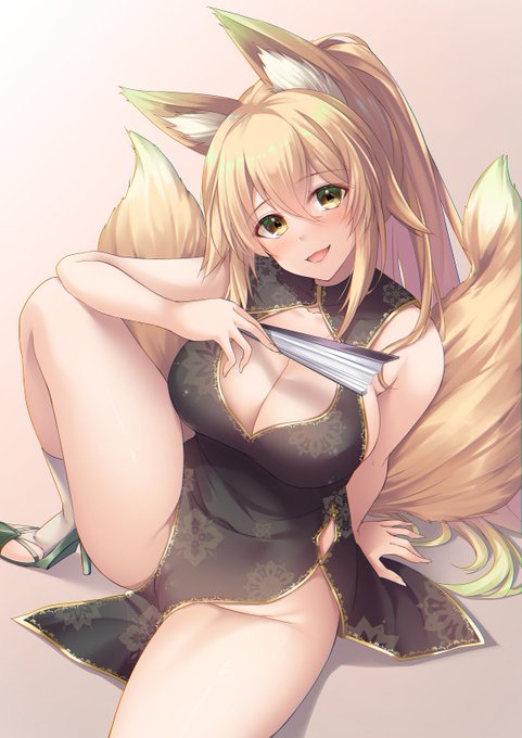 透け黒チャイナ翠燐さん🦊 