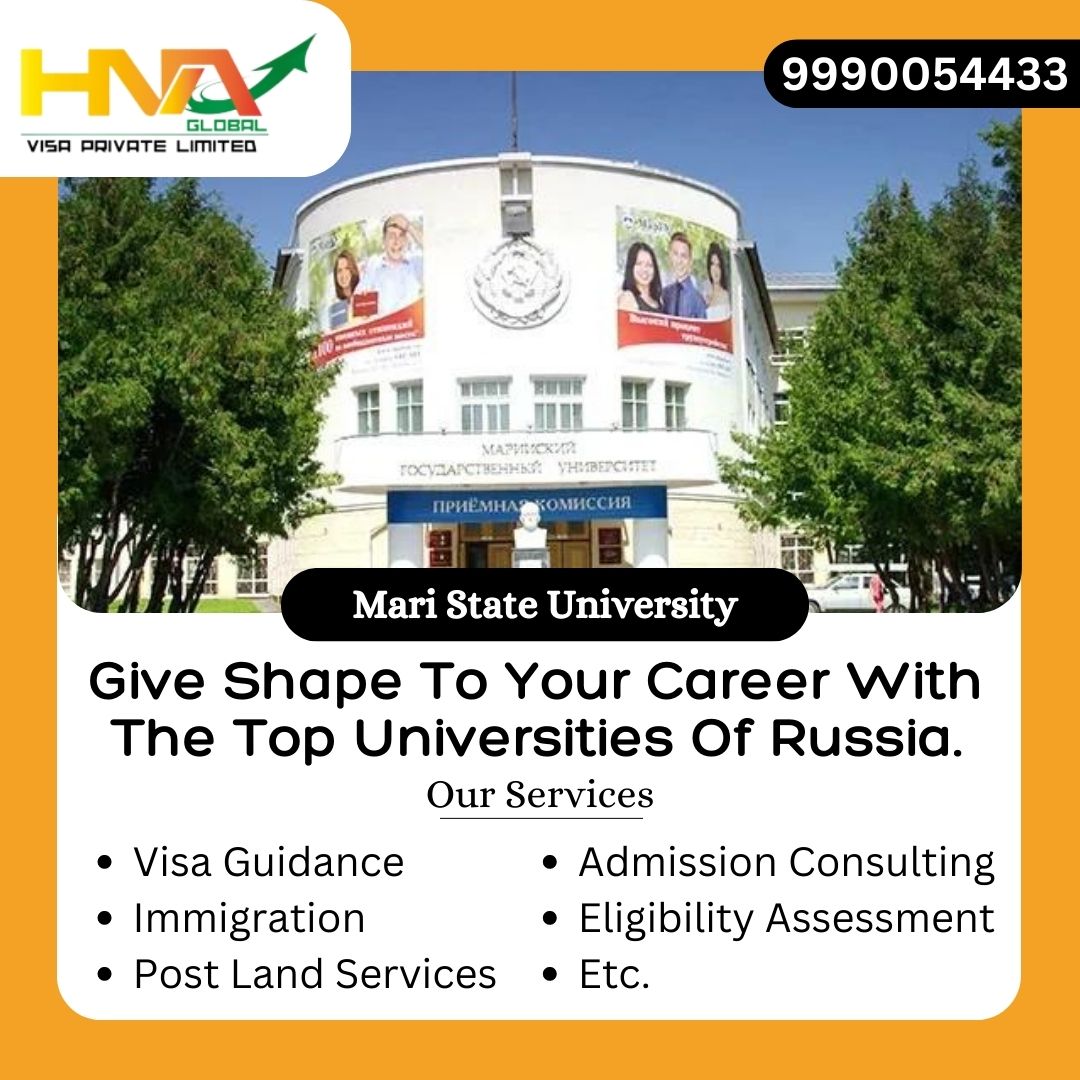 Get Addmission In The Top Universities Like Mari State University In Russia. We Help You In Everything Addmission, Visa, Immigration procedure Etc.

#hnavisa #studymbbsabroad #globaleducation #education #mbbsadmission2023 #mbbsingeorgia #studyabroad #MBBSinBangladesh #mbbs