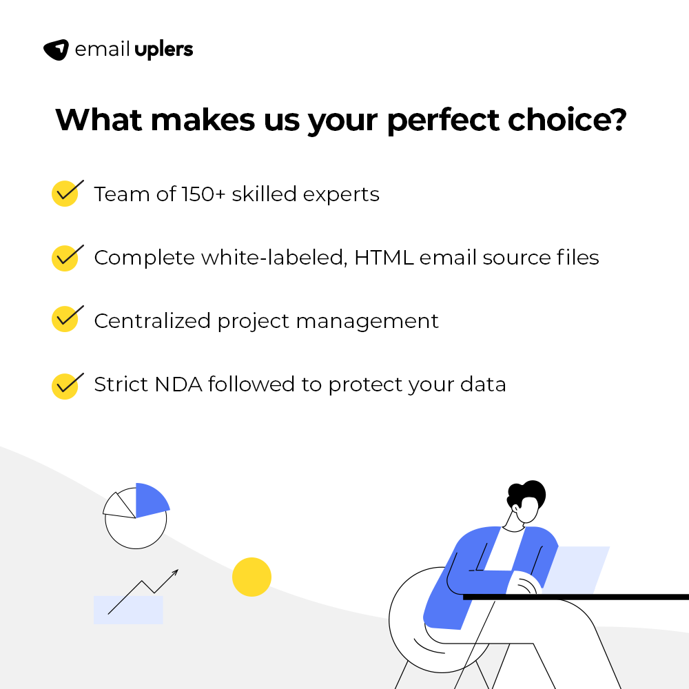 email_mavlers's tweet image. Our seasoned 150+ email experts are trained and qualified to work on any size or complexity of email marketing projects.

Want to know more about our white-label email services? bit.ly/473QWB2

#emailmarketing #whitelabelservices #emailpartner #emailserviceforagencies