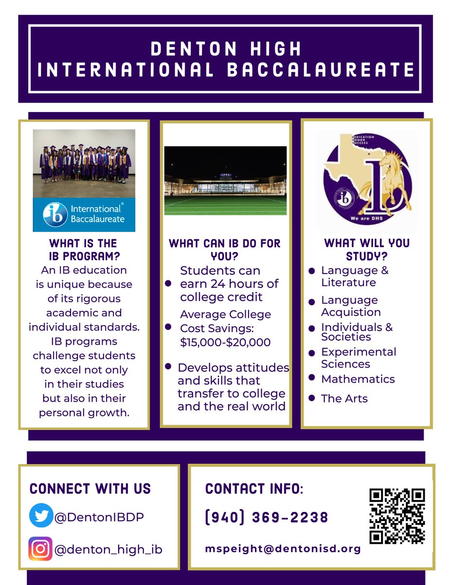 Denton High IB tweet media