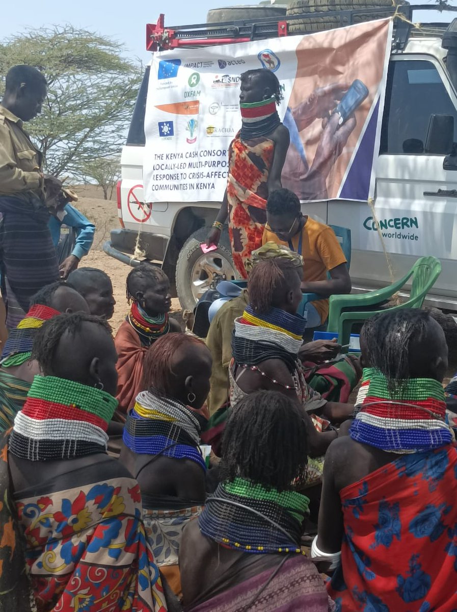 📌To address the food & nutrition insecurity in Northern Kenya following the #droughtemergency
@ConcernKenya funded by @eu_echo  the Kenya Cash Consortium is providing cash assistance to 11,217 people affected in @marsabit_county & 14,419 in @TurkanaCountyKE #droughtresilience