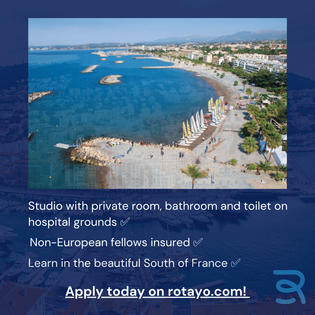 🏥 Transform your medical career journey with Rotayo! Dive into our unique fellowship opportunity in Minimally Invasive Surgery nestled in the beautiful South of France 🇫🇷. Apply today at rotayo.com and take your healthcare expertise to new heights! #RotayoFellowship