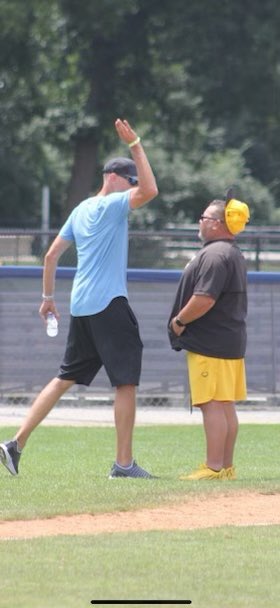 dpizzle7's tweet photo. Crazy that the @inbullsbase president (in a dad role) comes onto the field and assaults an opposing coach and you don’t hear a word about it. Set the example bud. https://t.co/X2PTHHMc7G