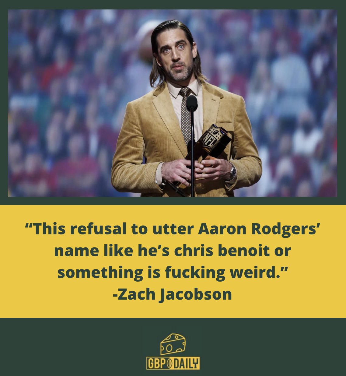 GBP Daily Rob Westerman lll on Twitter "Mentioning Aaron Rodgers