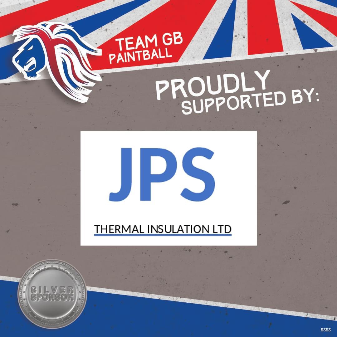 Team GB are super happy to announce another out of industry sponsor coming in with Silver Sponsorship to support Team GB Paintball at the 2023 Nations Cup in Paris.

If you need Thermal Insulation then why not give JPS a go: jpsinsulation.com