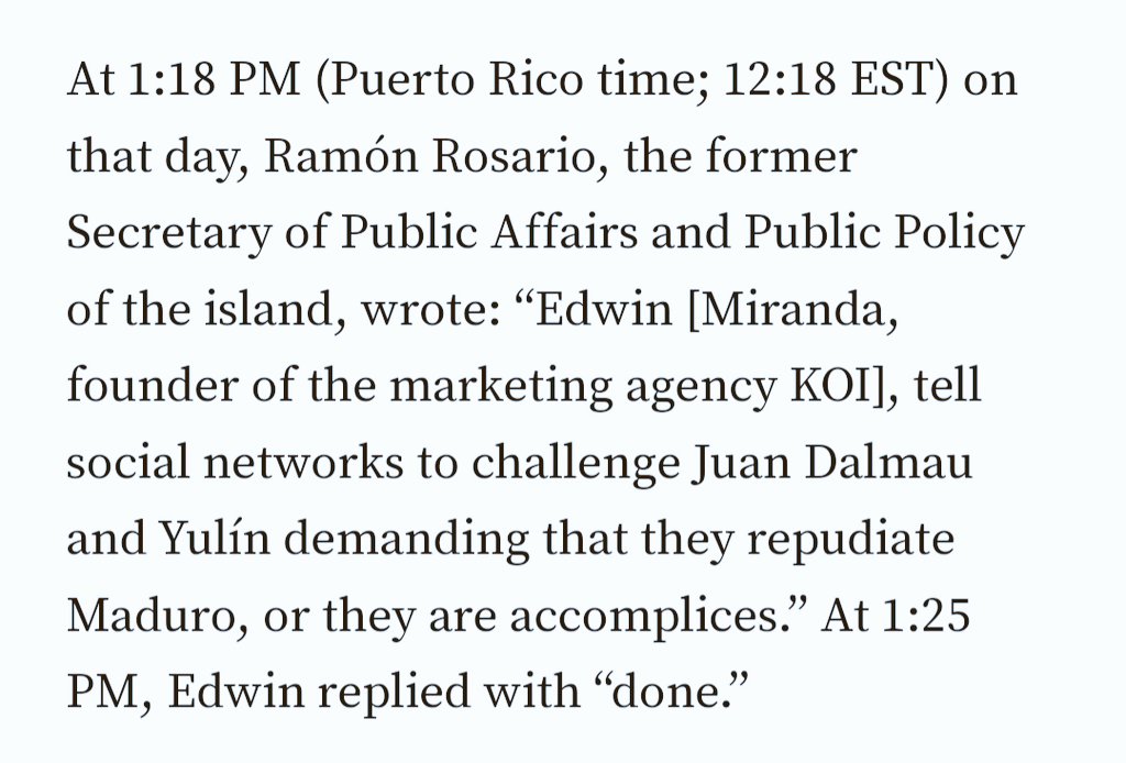 EG10029's tweet photo. What went under-reported: Shortly after each initiative was discussed in the #RickyLeaks chats, a group of troll accounts mobilized to execute it. Details 🔗👇
https://t.co/pFAb5FNlFD https://t.co/5t33cnuIOz