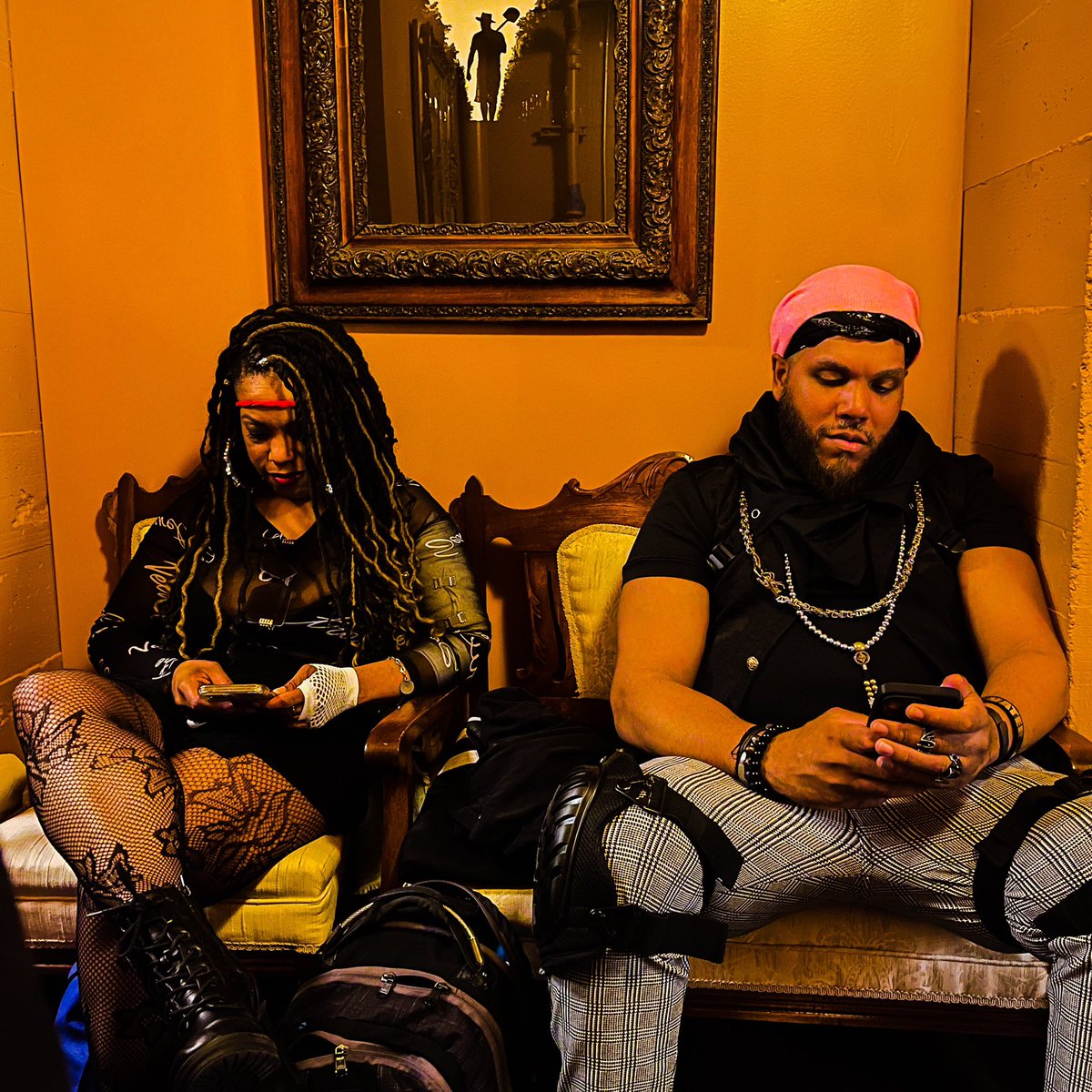 Black Leather and Chains. Greenroom before the show. 
#waterseed #waterseedmusic #futurefunk #funkstar ⁣
.⁣
#stage #backstagelive #backstages #backstage #backstagestories #backstagevideo #concert  #backstagelife #theatre #backstagephotography #backstagesecrets #behindthescenes
