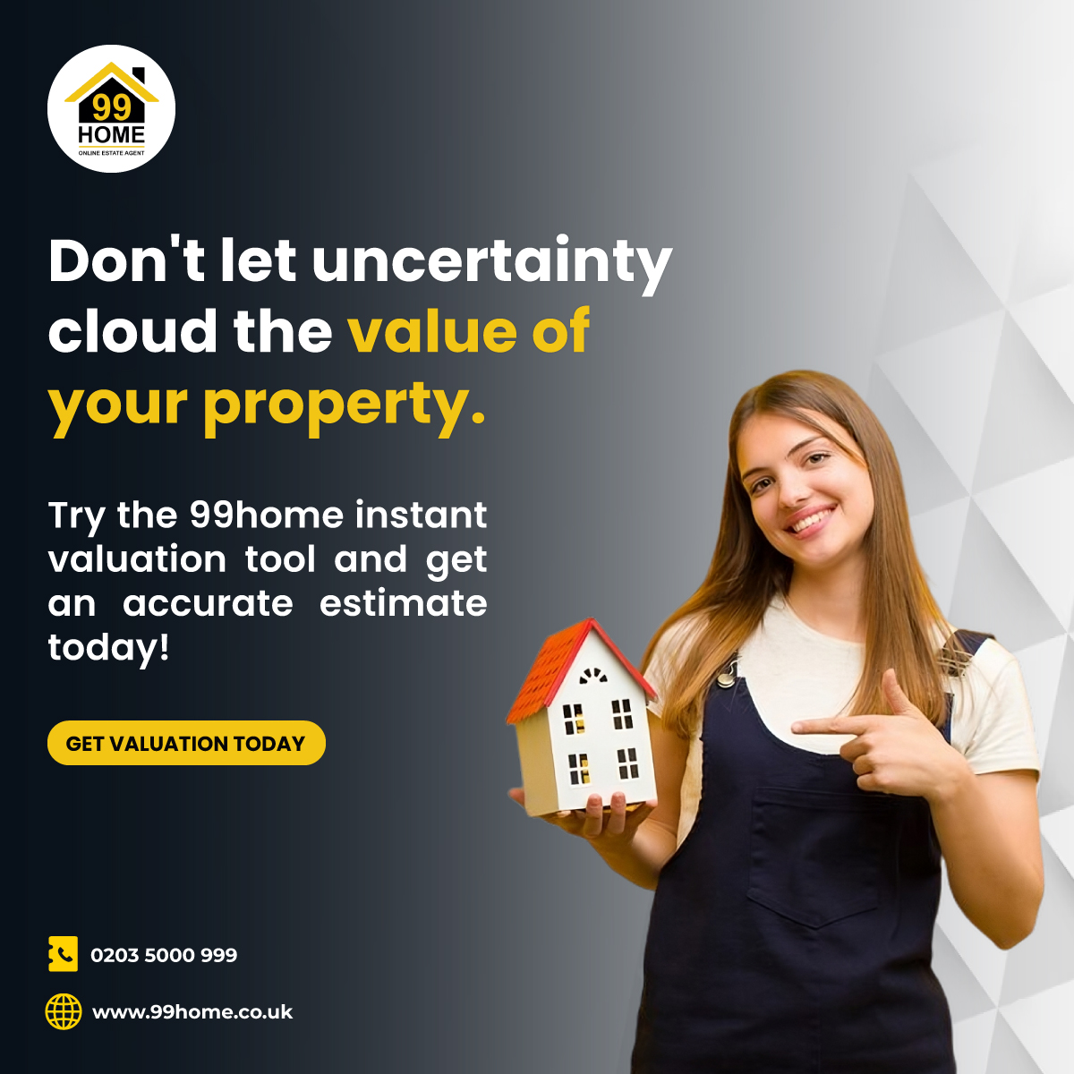 Get valuation today:- valuation.99home.co.uk/home/1011-99ho…

99home.co.uk
Call : 0203 5000 999
Write to us at info@99home.co.uk

#SellProperty #SellHouse #SellHome #Buy #Sell #Let #OnlineEstateAgent #SellMyHouse