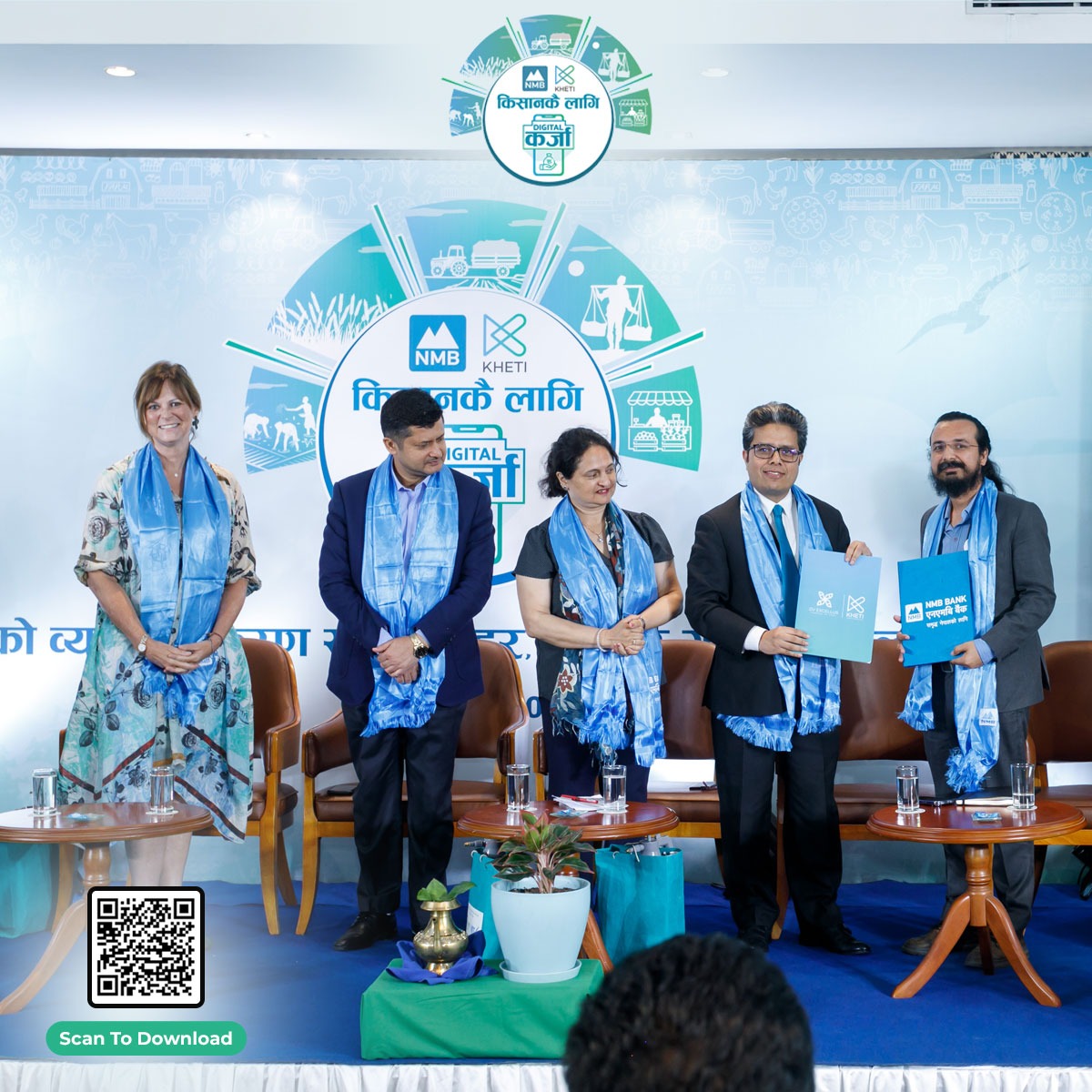 KHETI_AgFinTech's tweet photo. Glimpse of the impact makers on our journey in providing the access to finance to the farmers through our product ' NMB KHETI KARJA'
@DFAT #BPP @nmb_bank
#NMBKHETIKARJA #KHETI #digiloan #farmers #revolutionaryproduct #FirsttimeinNepal #DVExcellus https://t.co/fMoc1Q2XGs