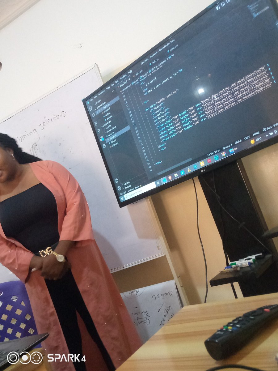 AdaobiEzenwelu's tweet photo. Another awesome class learning how to style my page like a pro, combining appealing colors.
Adding YouTube videos to my page.
Getting Better💪
#CodePlateau6.0
@code_plateau https://t.co/VpYRVouClK