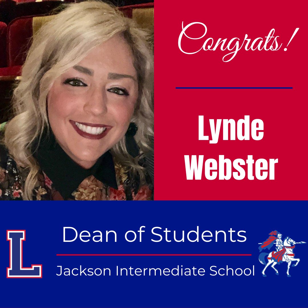 👏 Please join us in congratulating Lynde Webster, as Jackson Intermediate’s new Dean of Students! Ms. Webster is a familiar face in the district, having served as an intervention specialist and cheerleading coach. To learn more about Ms. Webster, visit lakewoodlocal.k12.oh.us/default-news-p….