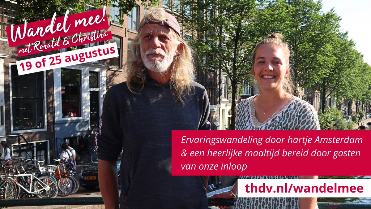 𝗠𝗮𝗮𝗸 𝗸𝗲𝗻𝗻𝗶𝘀 𝗺𝗲𝘁 𝗧𝗛𝗗𝗩 𝗲𝗻 𝗼𝗻𝘇𝗲 𝗽𝗿𝗼𝗷𝗲𝗰𝘁𝗲𝗻 𝗱𝗼𝗼𝗿 𝗲𝗲𝗻 𝘂𝗻𝗶𝗲𝗸𝗲 𝘄𝗮𝗻𝗱𝗲𝗹𝗶𝗻𝗴 𝗶𝗻 𝗵𝗮𝗿𝘁𝗷𝗲 𝗔𝗺𝘀𝘁𝗲𝗿𝗱𝗮𝗺!

✅Wil jij hierbij zijn? Aanmelden en meer informatie via thdv.nl/wandelmee

#wandelmee #THDV #wieziejij #dakloosheid