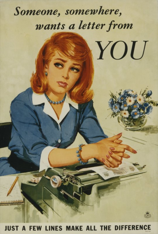 thepostalmuseum's tweet photo. Writing letters and cards to your friends and family is still a great way of communicating. We're just saying. https://t.co/9cTg89iCSj