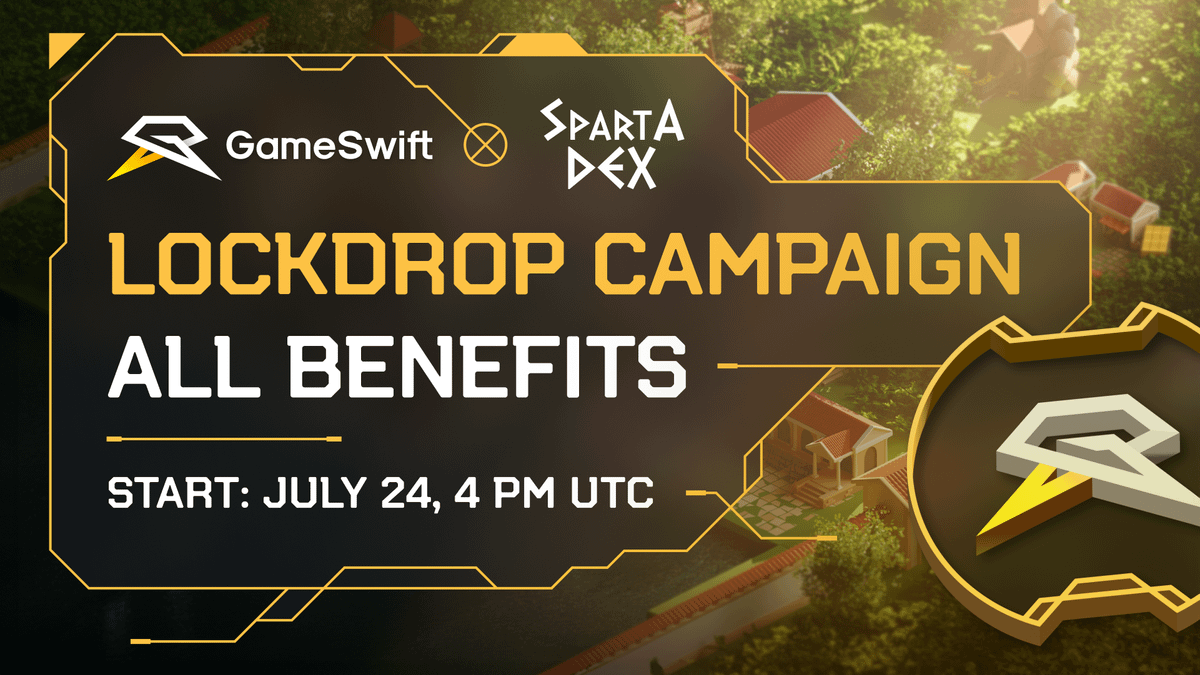 Locking liquidity in Camelot's Genesis pools made people earn hundreds of thousands $$$ 🔒 🤯

A similar event is starting in 2 hours on <a href="/Spartadex_io/">Sparta Ancient Intelligence - SpartaAI 🛡️⚔️</a>. Are you in?

As <a href="/Spartadex_io/">Sparta Ancient Intelligence - SpartaAI 🛡️⚔️</a> is our primary DEX, read more to understand the benefits, and impact on the future of $GSWIFT 🧵