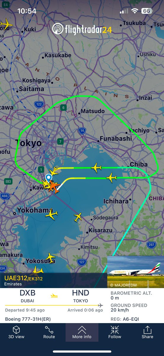 Amit_Tokyo's tweet photo. #EK312 did a go around at #HND #TYO while #EK319 is heading back to #DXB from #NRT
#avgeeks #aviationlovers #aviationfan https://t.co/jdnu7rPYJ9