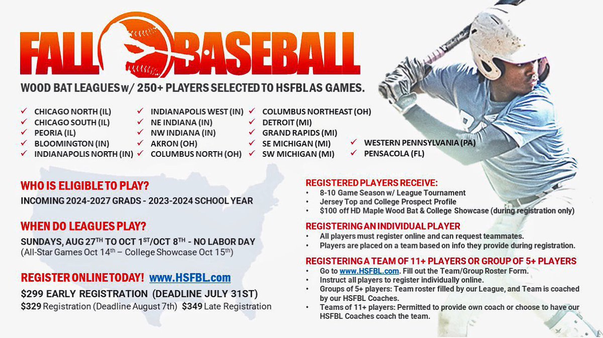 HS Fall Baseball League tweet media