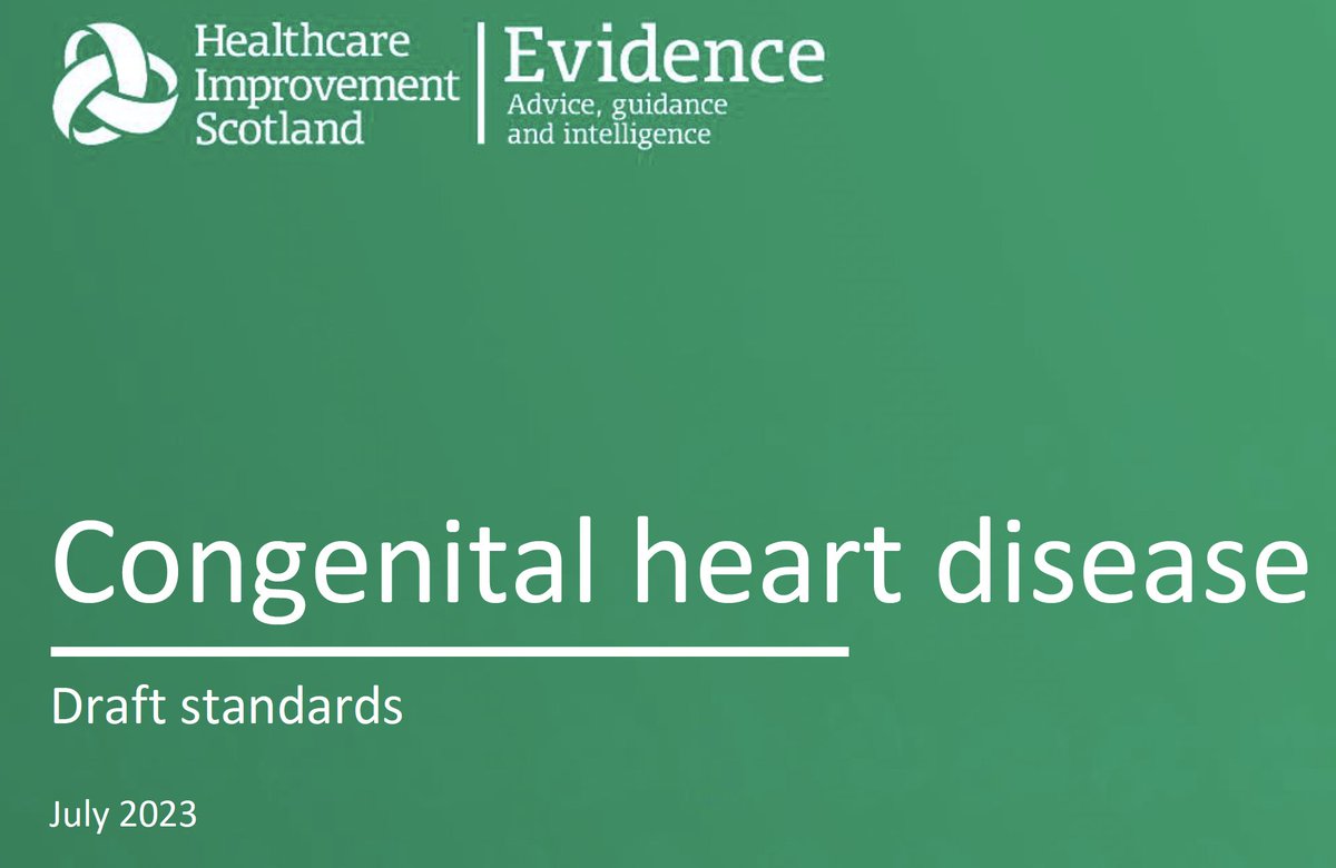 @online_his 🏴󠁧󠁢󠁳󠁣󠁴󠁿 #CongenitalHeartDisease standards are now available for consultation healthcareimprovementscotland.org/our_work/stand… Closing date📅6 Sep A webinar describing standard development & benefits to staff & people with CHD will be hosted on 21 Aug 14:30-16:00 Register: eventbrite.co.uk/e/congenital-h…