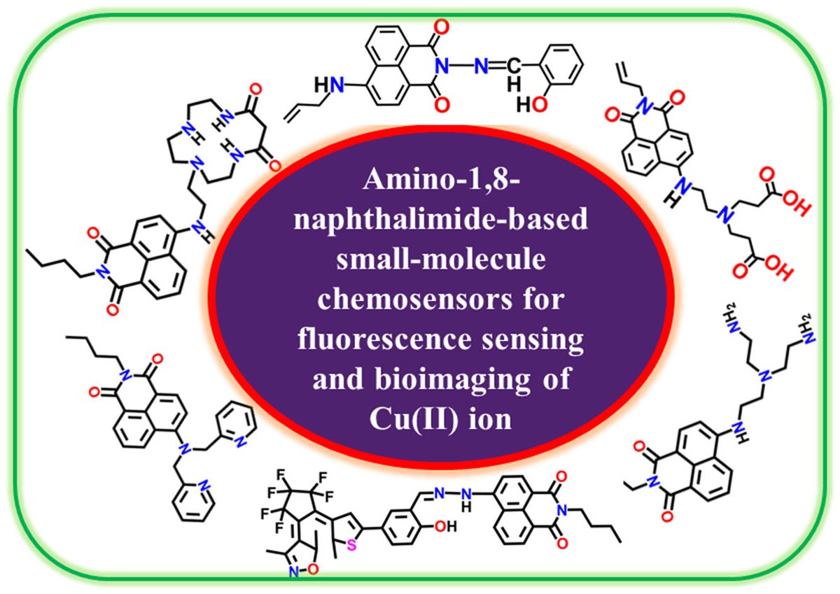 Read this advance article by Shanmugaraju et al.
Fluorescence sensing and bioimaging of Cu(ii) ions using amino-1,8-naphthalimide-based small-molecule chemosensors
Full article 👇pubs.rsc.org/en/content/art…