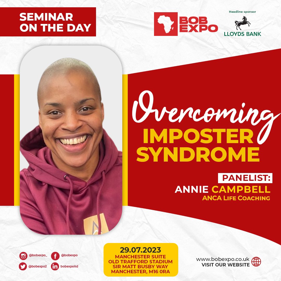 BOBExpo2's tweet photo. 1/2 Annie Campbell, @AncaLifeCoach the empowering Life Coach and NLP Practitioner, will be at our seminar! Learn  from her expertise as she guides individuals to conquer self-doubt and imposter syndrome, embracing their unique strengths for transformative change. https://t.co/FUcgYd67NE