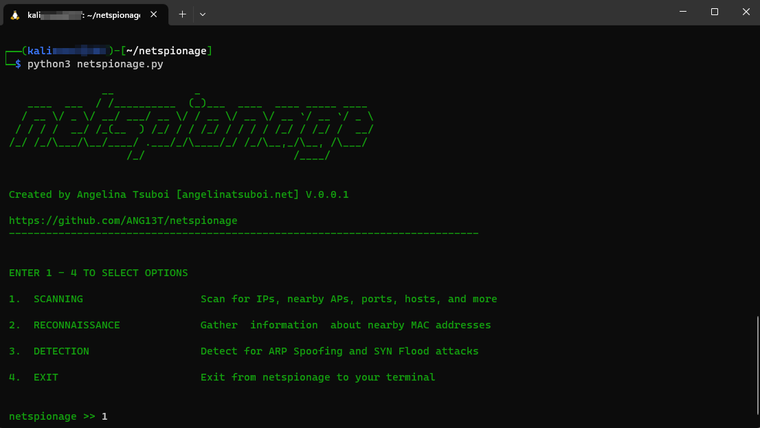 Need a network recon tool?

You can try Netspionage, a #tool designed for network scanning, OSINT, and attack detection.

github.com/ANG13T/netspio…

<a href="/AngelinaTsuboi/">Angie Tsuboi</a>

#OSINT #reconnaissance #ThreatIntel #CTI #cli #infosec #investigation #intelligence #cybersecurity #BlueTeam