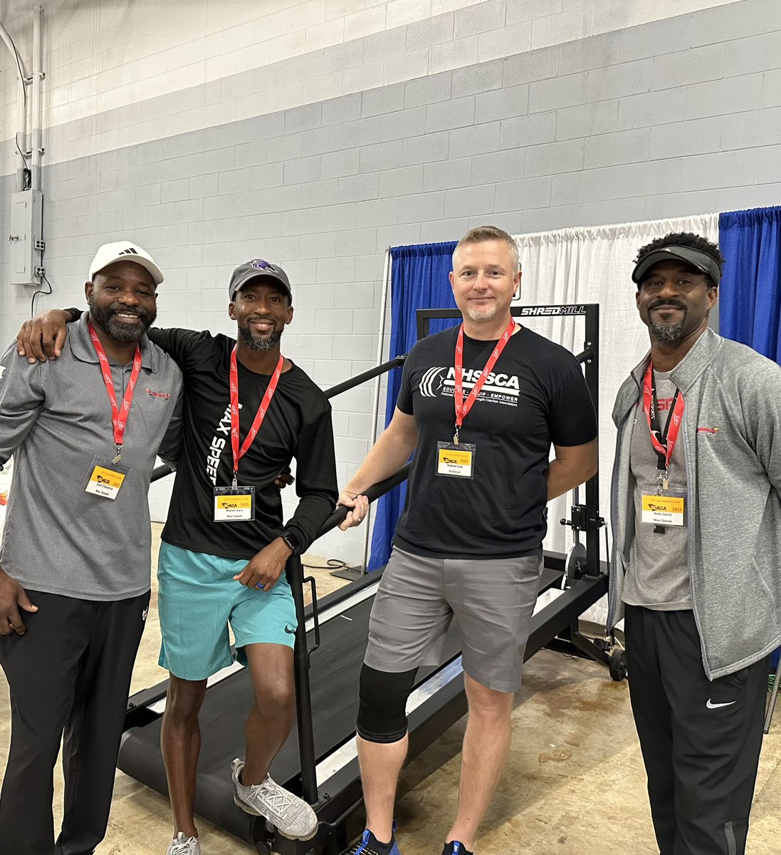 Great meeting Coach Chestnut and his <a href="/MaxSpeedFitness/">Max Speed</a> team at the SCACA Clinic in Greenville! <a href="/Tony_Villani_/">Tony Villani</a> <a href="/SHREDmillSpeed/">SHREDmill</a>
