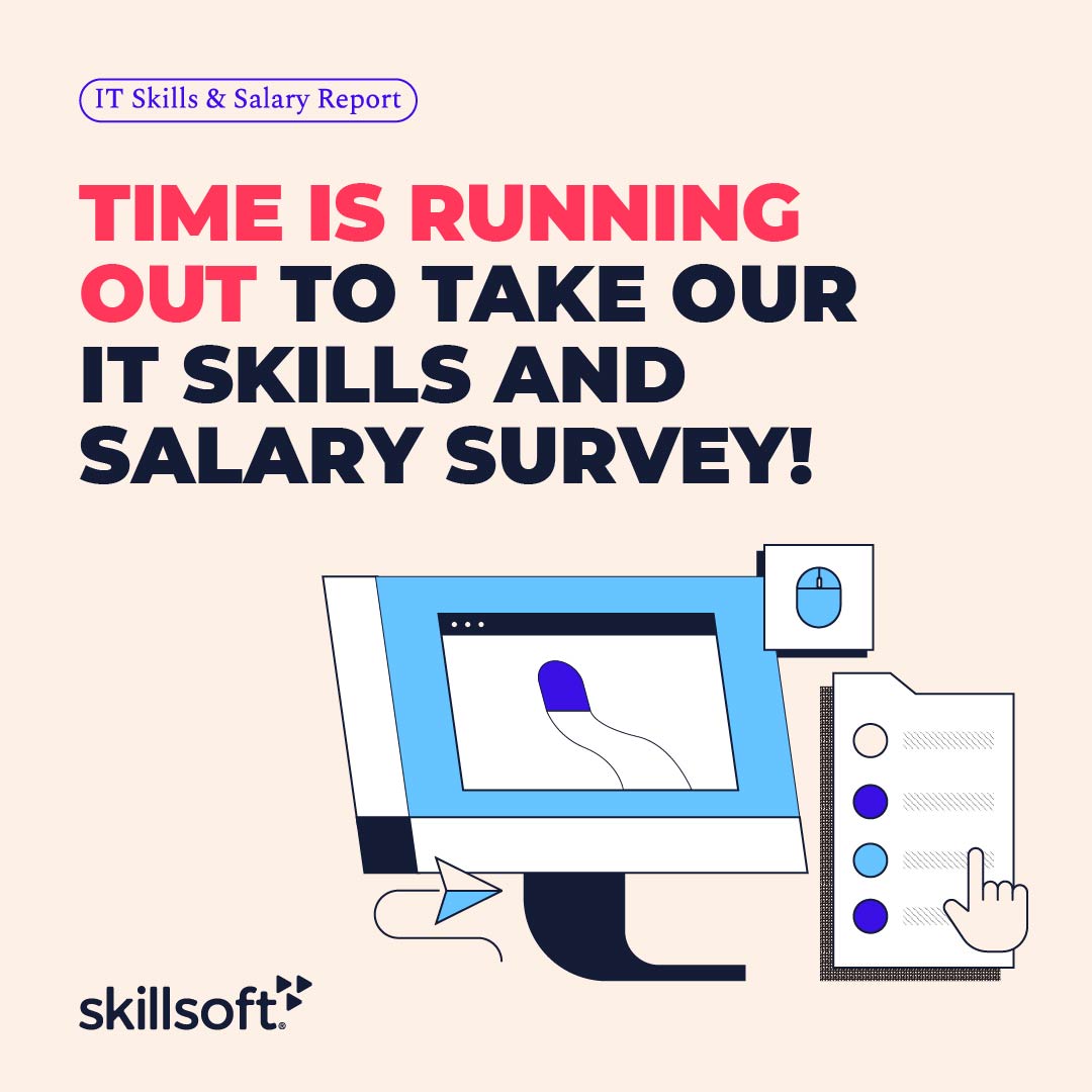 Make sure to take our annual IT Skills and Salary survey for a chance to win a $100 gift card! 7,952 professionals took our survey last year to give insights on: 👉 Top-paying IT certifications 👉The Best Certifications to Pursue 👉And much more ➡️ : bit.ly/3pZpdRa