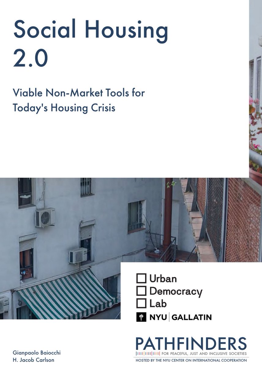 Any brilliant grassroots ideas on how we can make #SocialHousing work in 2023 and beyond? Get inspired by Social Housing 2.0 led by Gianpaolo Baiocchi, #NYUGallatin faculty member and head of Gallatin’s Urban Democracy Lab (UDL) buff.ly/3Ovg6kV