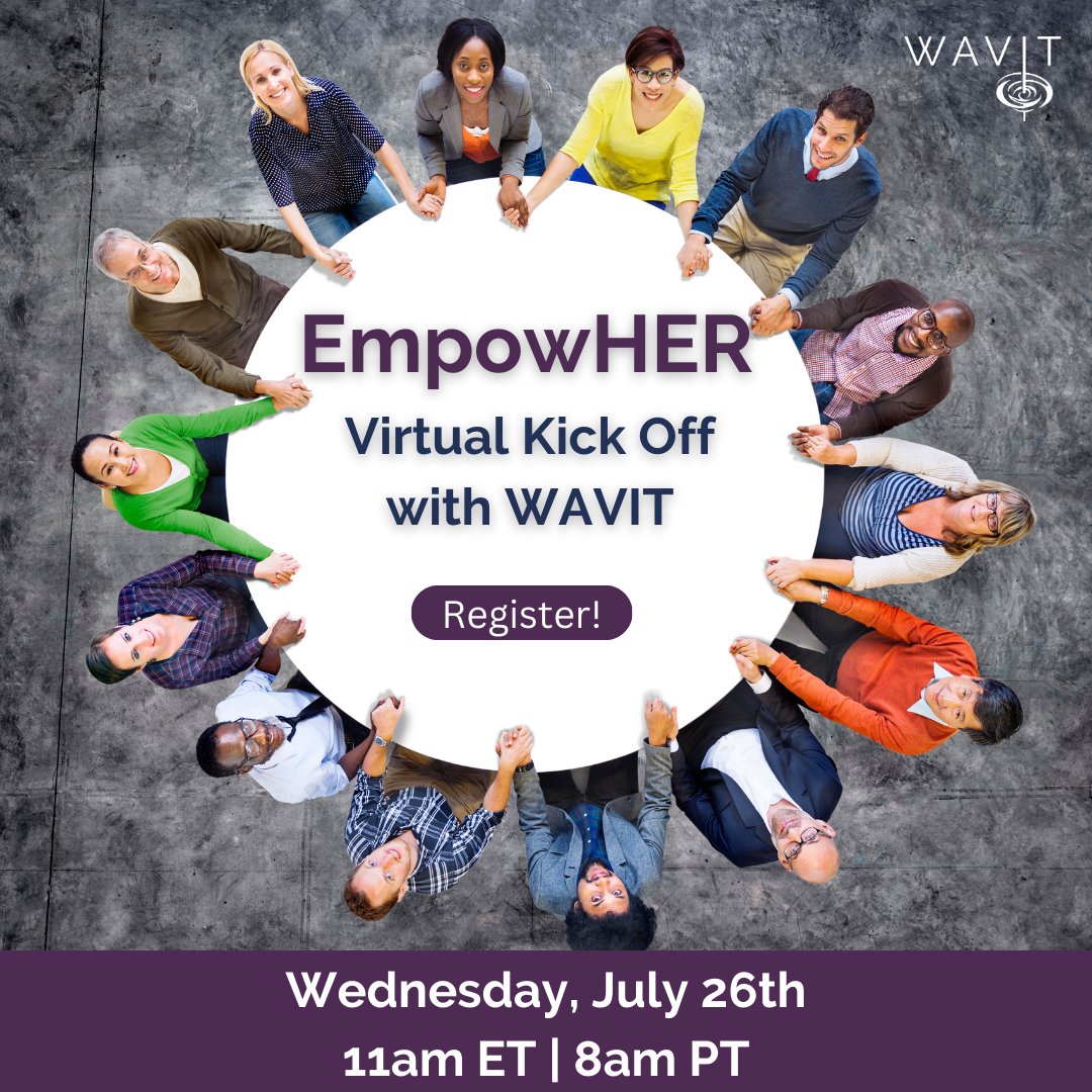 WomeninAVIT's tweet photo. Don't miss our #EmpowHER event this week on 7/26. BeBoldโจ and #BeFierce ๐ช! Join us for the mid-summer #WAVIT kick-off! Register here: https://t.co/lj9gnUdiUw
#ProAV #RipplesMakeWaves๐ #WomeninTech #AVTweeps https://t.co/pzEVgckwto