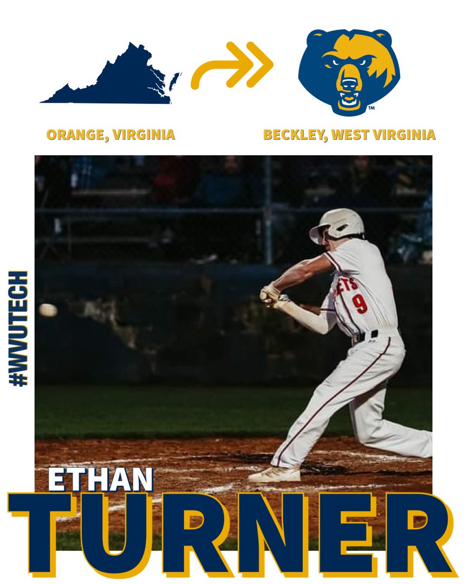 We are excited to announce the addition of Ethan Turner to the 2024 @WVUTechBase roster. Turner, who graduated from Orange County High School, plans to study civil engineering as a Golden Bear.