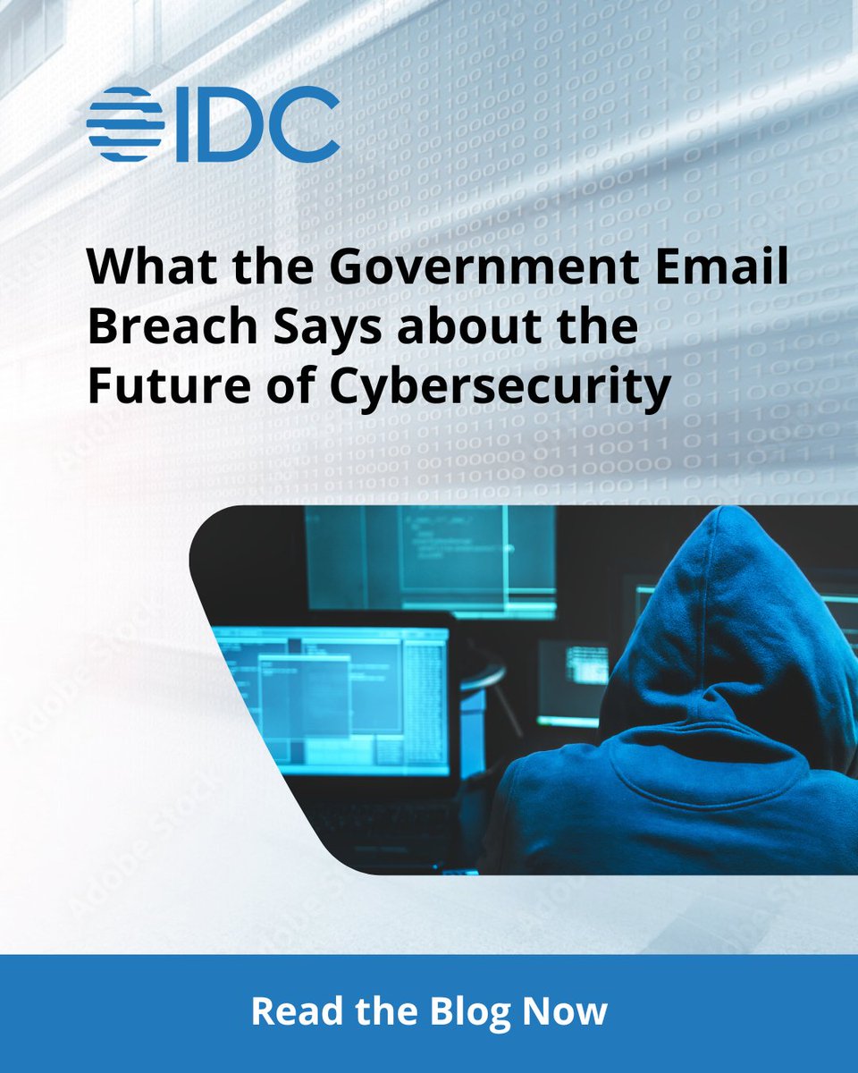 FX_LARROCHE's tweet image. After the recent U.S. Government email breach, people are questioning what the future of cybersecurity will look like. IDC&apos;s Christopher Tozzi mapped out three key takeaways and what you can do to best protect your organization.

Read the #IDCBlog now: …