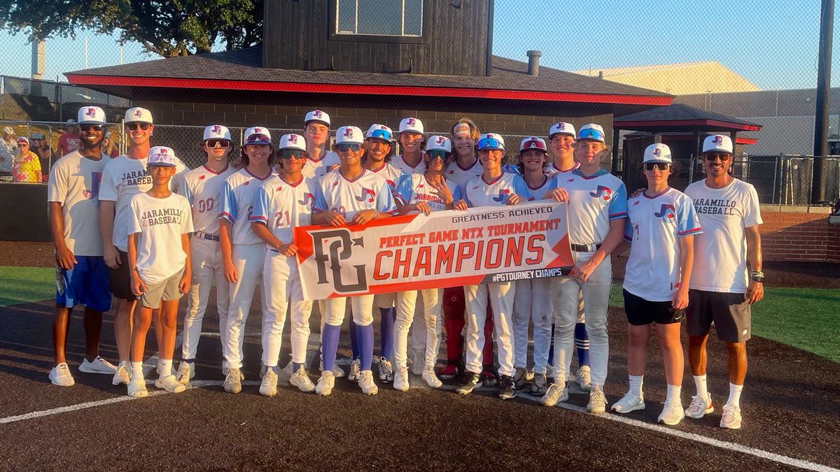 Jaramillo Baseball Club 6-0 on the weekend‼️ Beating the dulins dodgers to win the Perfect Game 2023 15U Texas Championship‼️‼️

🏆Champions: <a href="/JaramilloBBClub/">Jaramillo Baseball Club</a> 
🏅MVP: Cain Frosk  6R 9H 3 2B 10RBI SB 3BB
🏅MVPitcher: Jackson Floren  5.0IP 11K 1H 1BB 0R