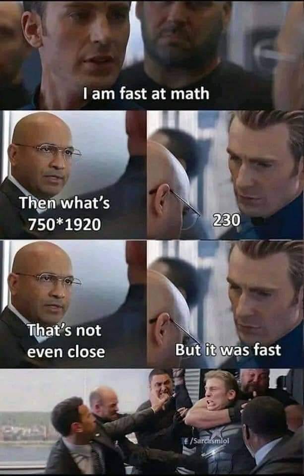 SkepticsGuide's tweet image. You too can be as fast at math as Captain America
#MathJokeMonday