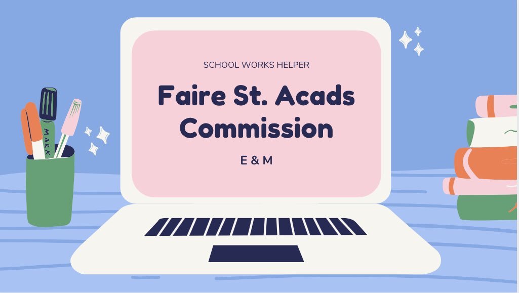 Faire_StAcads's tweet photo. WE’RE BACK!! @Faire_StAcads will be OPEN FOR ACADEMIC COMMISSIONS this upcoming school year 2023 - 2024 <3

Check our pinned tweet and DM us for inquiries! https://t.co/EMPkeF8ylL