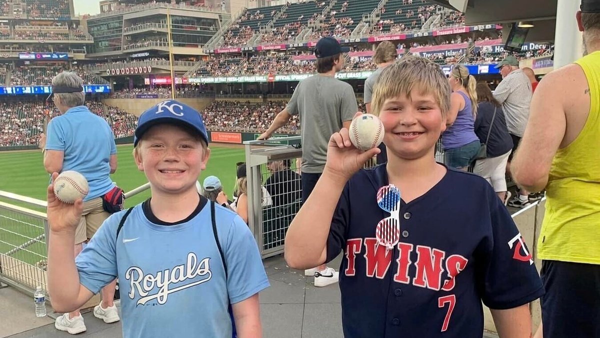 Minnesota Twins vs. Kansas City Royals. Donated by: Minnesota Twins. Thank you for the tickets the kids had an absolute blast writes #Leo Anthony #memorymaker https://t.co/XkaiEBBhYV