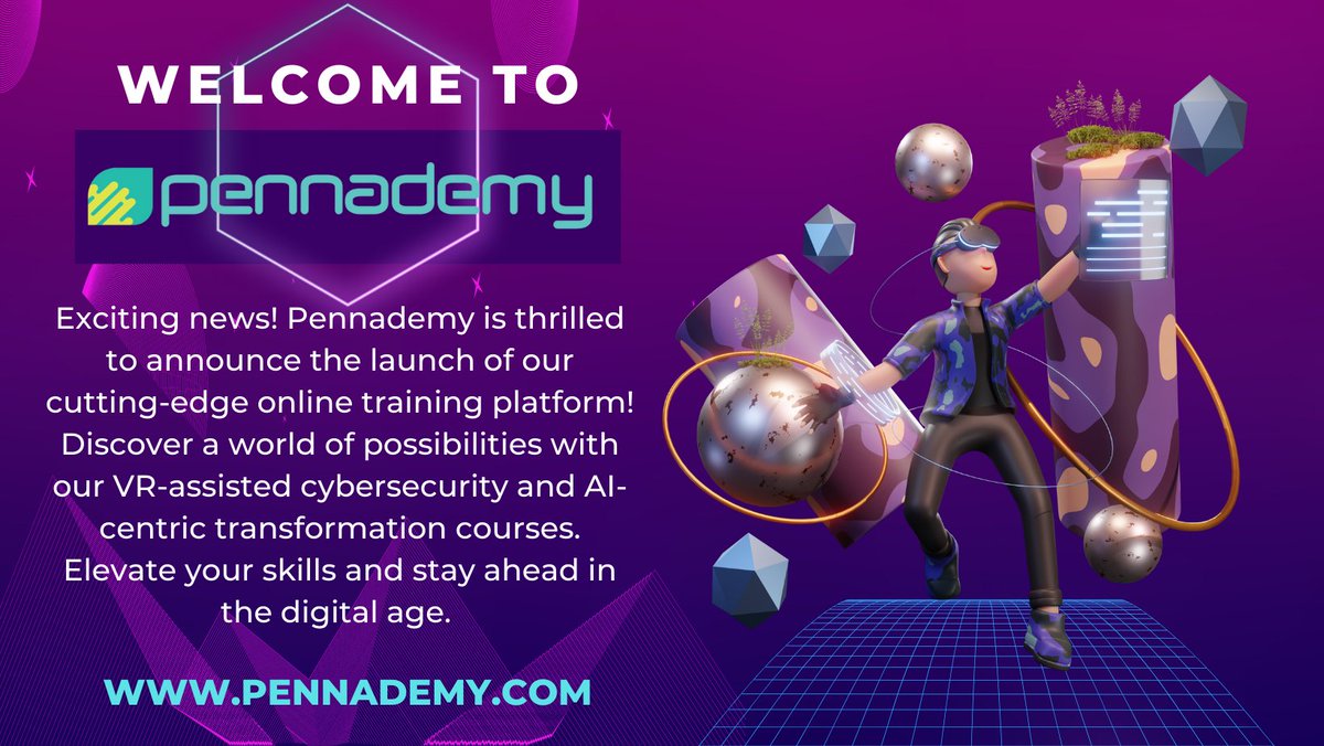pennademy's tweet photo. #Cybersecurity #AI #OnlineLearning #VR #Education https://t.co/1amDJLvdxV