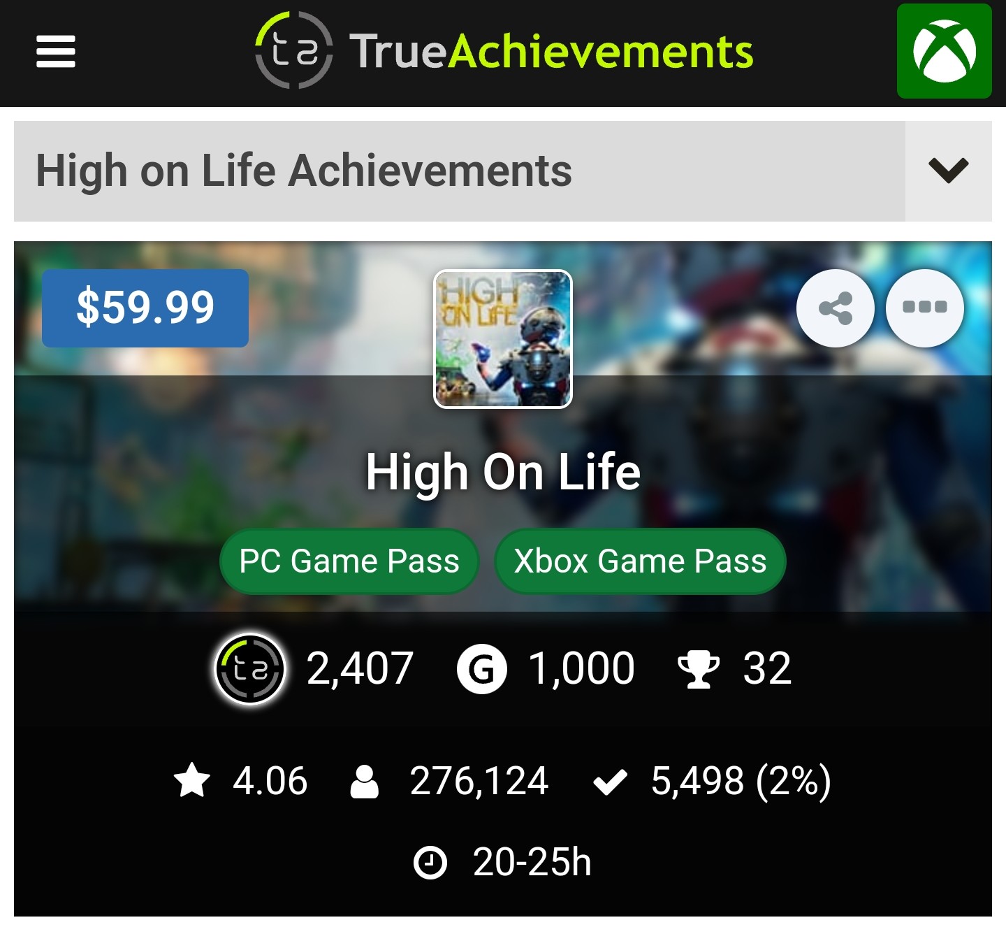 Xbox_Serious_X, S on X: High On Life, 48-Hours Post PS5 Launch