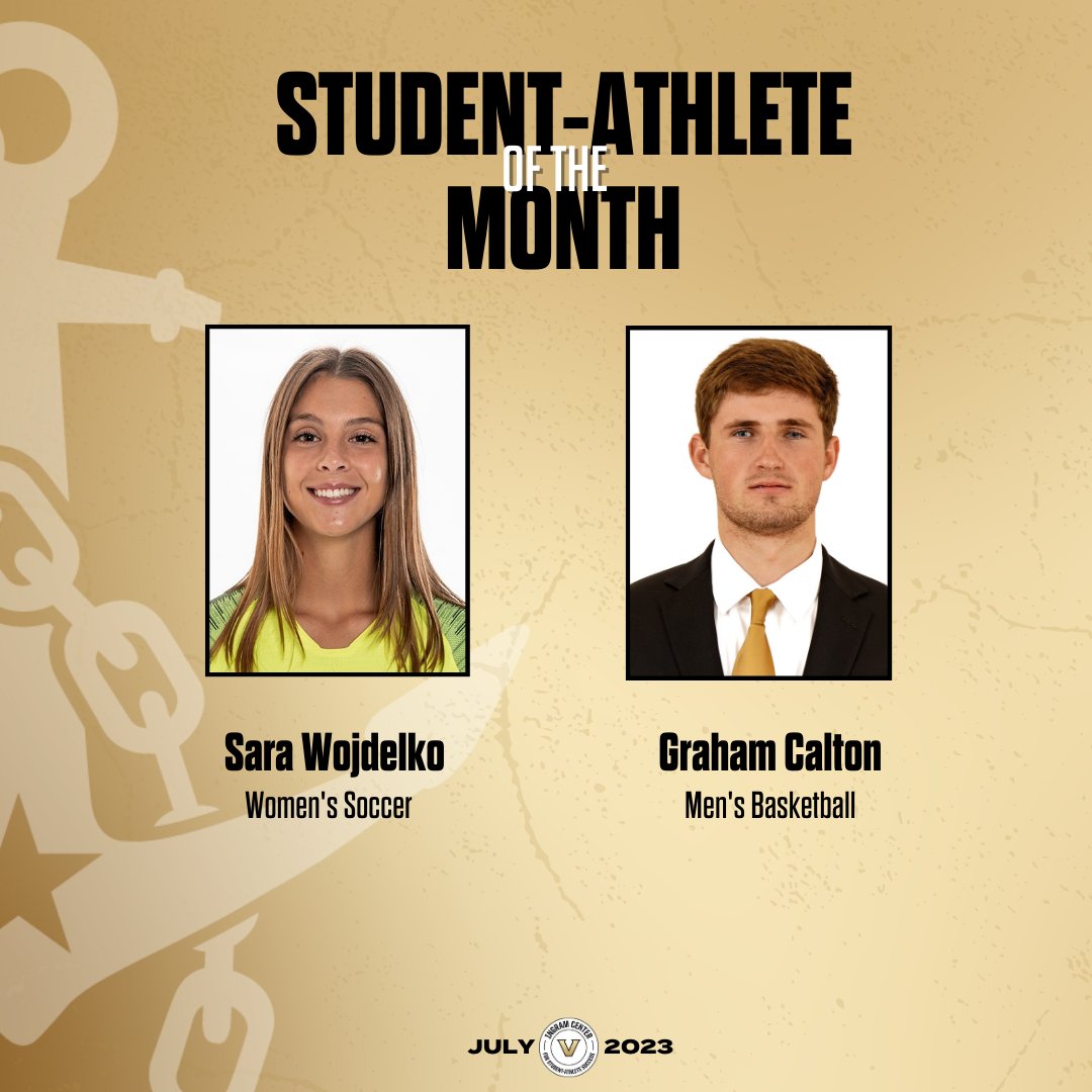 VandySuccess's tweet image. Congratulations to these two @vucommodores from @VandySoccer &amp;amp; @VandyMBB on earning July Student-Athlete of the Month!