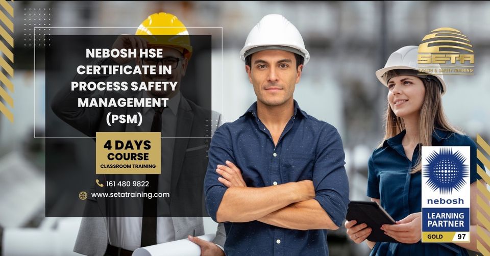 ✅NEBOSH HSE Certificate in Process Safety Management (PSM)
✅4 Day Block: 14, 15, 16, 17 August 2023
Book now!
setatraining.com/course/nebosh-…

#NEBOSH #Manchester #Stockport