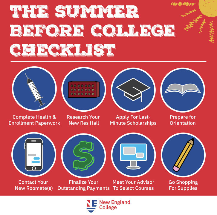 We've created a checklist to help you be prepared for college in the fall! ✅

#newengcollege #collegechecklist #collegelife