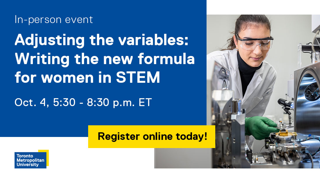 On October 4, join female leaders in academia and industry for a frank discussion about what needs to change to address the gender imbalance in #STEM fields and chart a way forward for the next generation of women and girls.

Learn more and RSVP: ow.ly/WjsV50PiugR