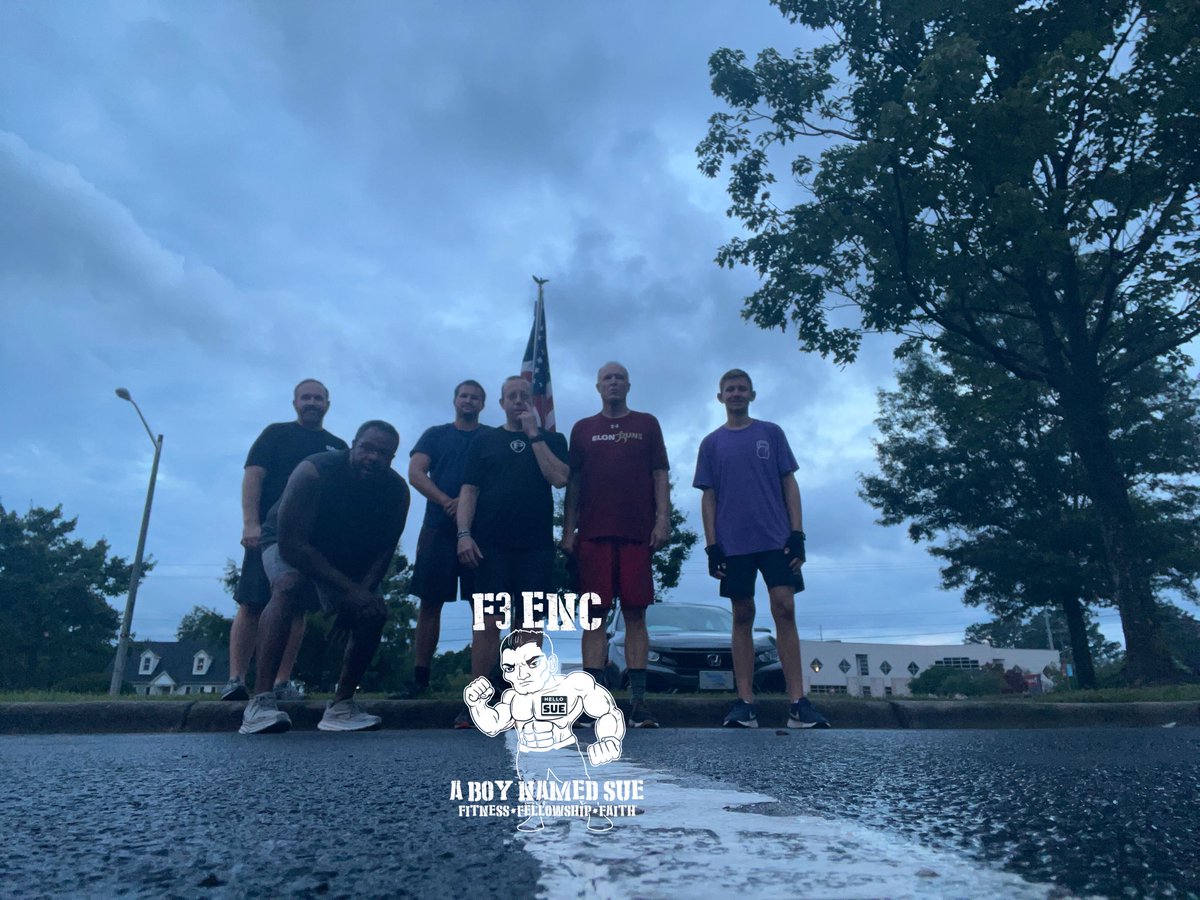 F3ENC's tweet photo. 34 #f3enc PAX #f3nation #f3counts

10 @ #theflagship (10 @ #qsource)
11 @ #mash
2 @ #thecollardpatch
6 @ #aboynamedsue
1 @ #tobaccoroad
4 @heavy_drop_training https://t.co/go2W4nHw24