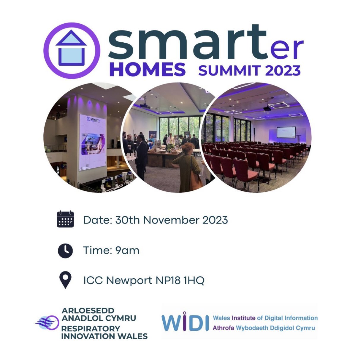 Building on the success of the inaugural SMARTer Homes summit in 2022, we are back with a bigger and better summit for 2023 at ICC Wales on the 30th of November. We are currently looking for sponsors and exhibitors for the event. Please get in touch for further information.