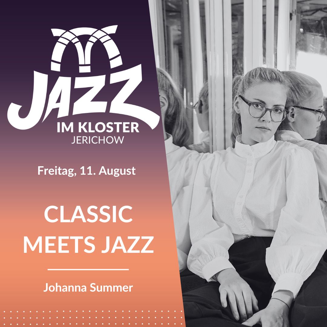 Erlebe die herausragende #Nachwuchspianistin #JohannaSummer am 11.8. auf unserem #Jazzfestival. Sie bewegt sich gekonnt in zwei musikalischen Disziplinen, die sowohl klassische Stücke als auch Jazz-Standards umfassen. Selbstbewusst, lebendig &amp; seelenvoll.
#jazz #klosterjerichow