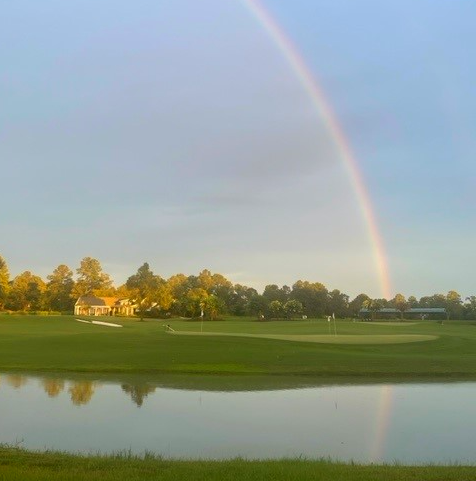 BerkeleyHall_SC's tweet image. Rainbow after yesterday’s rain smiles down on BHC! {shared by Janet Forlines, overlooking Learning Center!} #rainbow