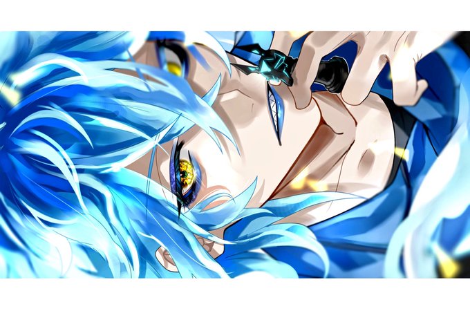 「blue eyeshadow eyelashes」 illustration images(Latest)