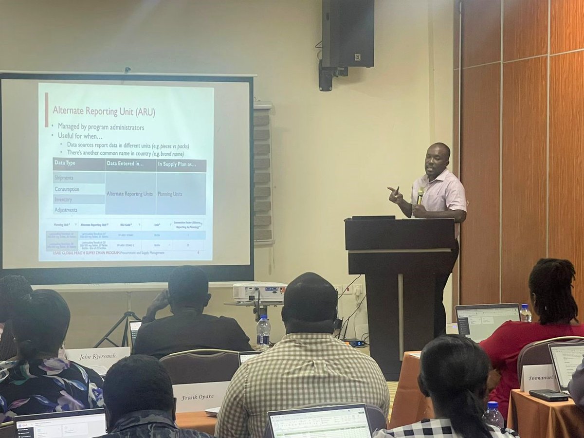 GHSupplyChain's tweet photo. GHSC-PSM in #Ghana has completed intensive training on the Quantification Analytics Tool (#QAT) supply planning module for all key public health stakeholders. Participants were equipped with skills to effectively plan shipments and ensure a  healthy in-country pipeline. https://t.co/2rt7vSHthH