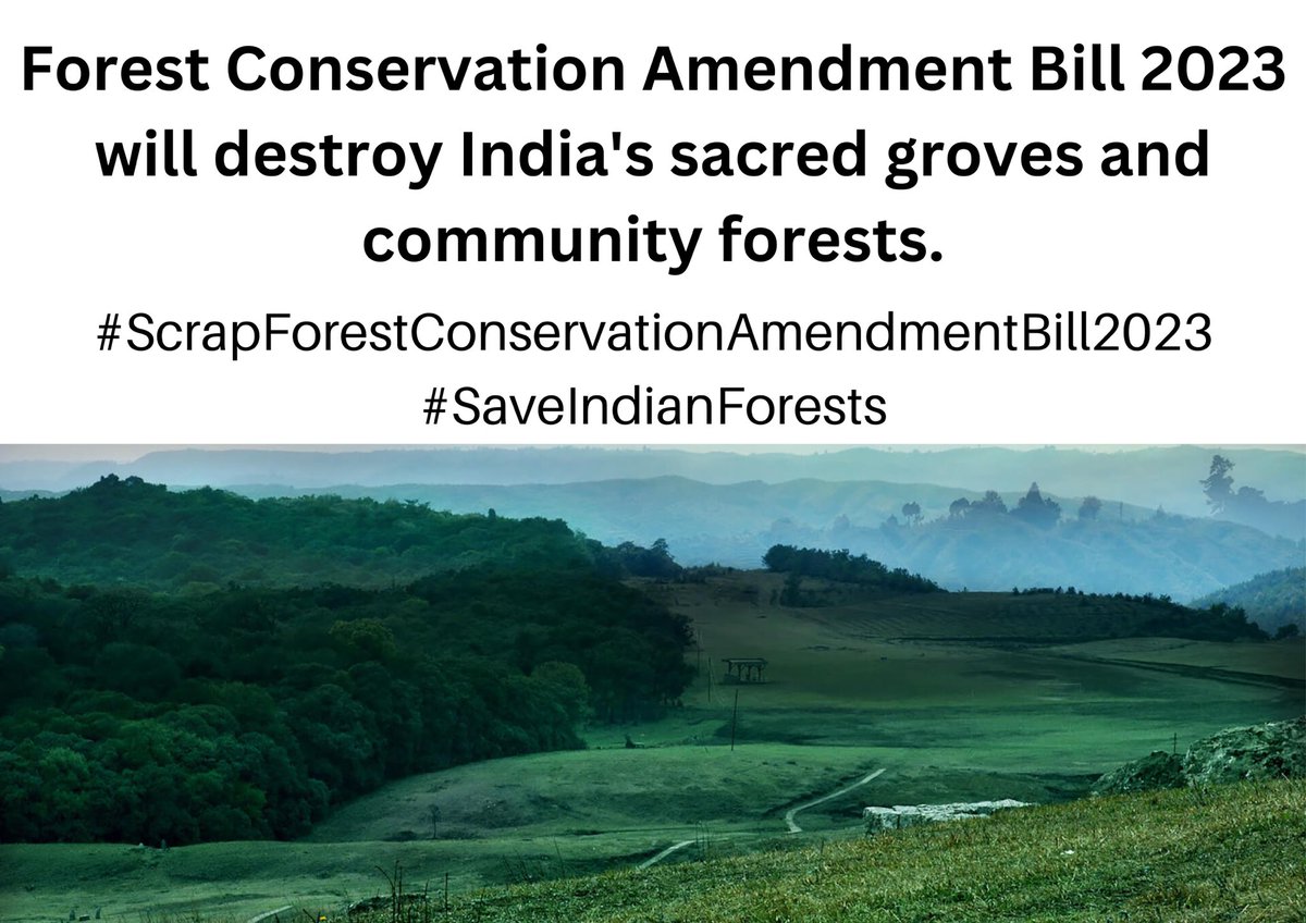#scrapforestconservationamendmentbill2023 #SaveIndianForests #climatechange Save our forests to save our future save our future to save ourselves. The formula is simple..let's apply it! @fffmumbai1 @fridays_india @ClimateFrontIND @moefcc @byadavbjp